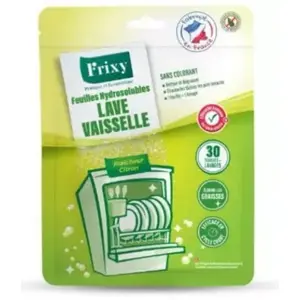 Lave vaisselle poudre FRIXY pour lave-vaisselle hydrosolubles x20 pas cher