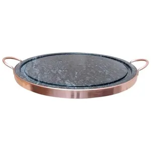 Plancha Grill Ronde en Pierre Ollaire Ø 37 cm pas cher