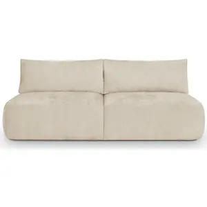 HOMIFAB Canapé Jasper 3PL TC beige pas cher