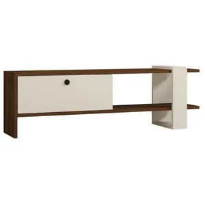 Comparateur de prix : Concept-Usine LOOM - Meuble TV bois et blanc avec rangement 120 cm