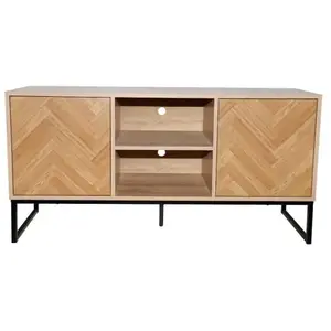 Concept-Usine Chevron - Buffet Effet Chevron 2 Portes Et 2 Niches