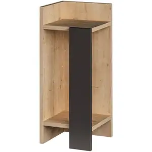 Table de chevet - CONCEPT USINE - Kanya - Bois - 2 étagères - Industriel pas cher