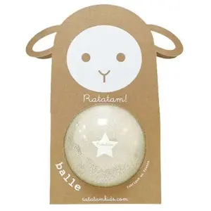 Ratatam Ballon paillettes Argent (10 cm) pas cher