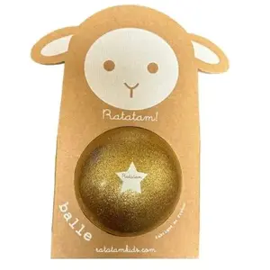 Ratatam Ballon paillettes Or (10 cm) pas cher