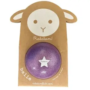 Ratatam Ballon paillettes Violet (10 cm) pas cher