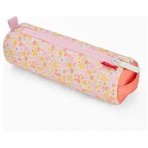 Trousse simple compartiment Retro Flowers pas cher
