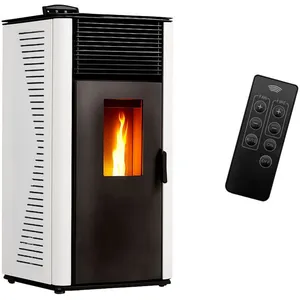 Poêle à granulés étanche Anita 12 kW Blanc Sannover pas cher
