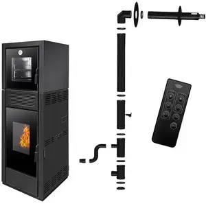 Poêle à Granulés Etanche avec Four Ardoria 13 kW Sannover + Kit d’inst... pas cher