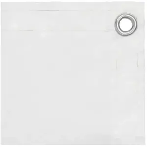 VIDAXL Écran de balcon/voile dombrage - CLOUD - Blanc 90x500 cm Tissu Oxford B265 P265 pas cher