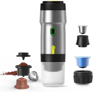 PRUMYA Machine à expresso électrique portable, cafetière de voyage pour camping, cafetière de voiture auto-chauffante avec USBVendu parcdiscount