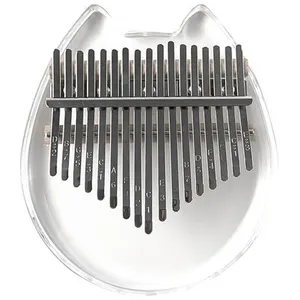 Pouce Piano Mbira Percussions Kalimba 17 touches Style de chat en cris... pas cher