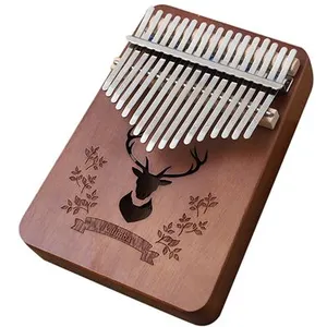 Pouce Piano,Kalimba 17 touches En Acajou Bois Massif Type Cerf de forê... pas cher