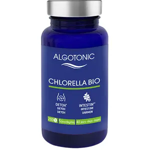 Algotonic Microalgue Chlorella Bio Detox Pilulier 200 comprimés pas cher