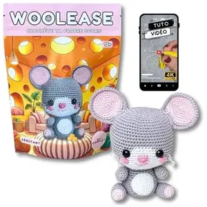 Kit de crochet Mywoolease Sophie la souris pas cher