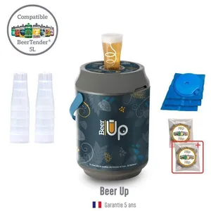 BEER UP décor ORIGIN Tireuse à bières portative - 10 verres à rempliss... pas cher