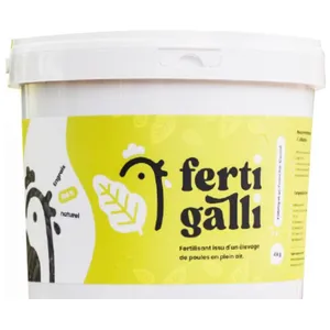 Fertilisant 100 % naturel fientes de poules 4 kg FERTIGALLI pas cher