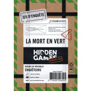 Jeu d'enquête Hidden Games Affaire N°3 La mort en vert pas cher