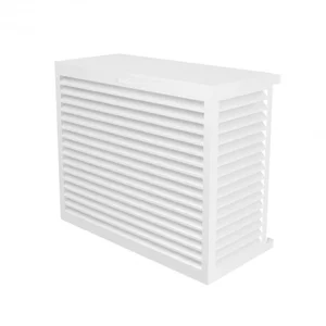 DECOCLIM Cache climatiseur - pompe à chaleur ALUMINIUM BLANC taille L pas cher