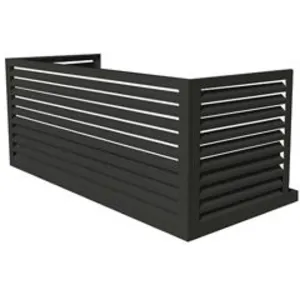 Option Pour Cache-clim Xl Finition Aluminium Anthracite 23a Au Format ... pas cher