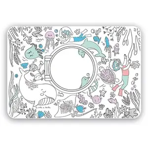 DBKids Coloriage géant Coloriboard Plongée (6 pièces) pas cher