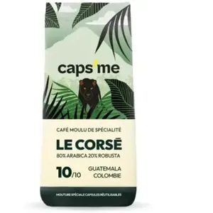 Café moulu CAPS ME de spécialité Le Corsé 200g pas cher