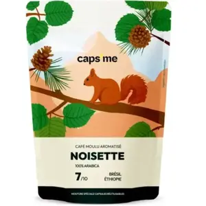 Café moulu CAPS ME aromatisé Noisette 200g pas cher