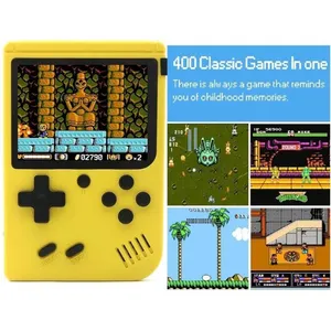 Gameboy Retro Portable Handheld Console de jeux avec 400 jeux BLEU pas cher
