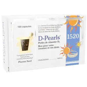 Pharma Nord D-Pearls 1520 Vitamine D3 120 capsules pas cher