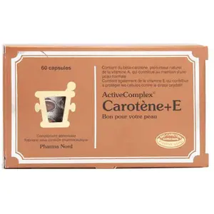 Pharma Nord ActiveComplex Carotène + E 60 capsulesVendu paratida-sante-discount-fr