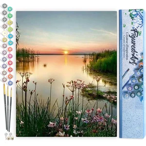 Figured'Art Peinture par Numéro Adulte Lac paisible - Kit de Loisir Cr... pas cher