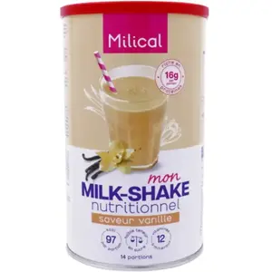 Milical Hyperprotéiné Milk-Shakes Emotion Vanille 18 repas pas cher