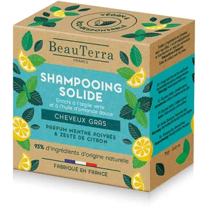 Beauterra Shampoing Solide Cheveux Gras 75g pas cher