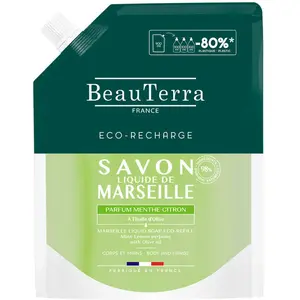 BeauTerra Marseille jabón menta-limón recarga 900 ml pas cher