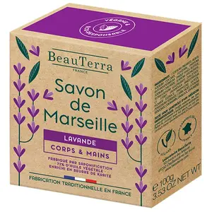 Beauterra Savon de Marseille Solide Lavande 100g pas cher