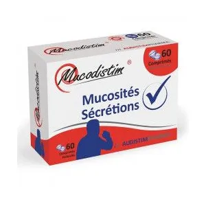 AudistimPharma Audistim Pharma Mucodistim Mucosités Sécrétions 60 comprimés pas cher
