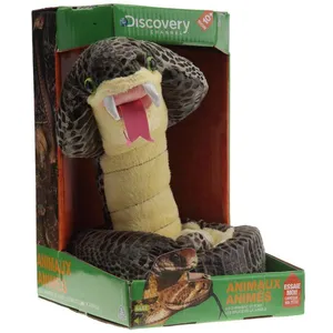Peluche Anime Serpent Cobra Royal Marron 1 Mètre Giochi Preziosi Discovery Channel - Jay0186cc pas cher