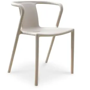 CITY GARDEN Fauteuil de jardin empilable en polypropylène sable pas cher