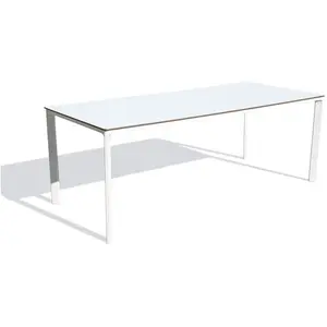 EZPELETA Table de jardin 8 places en aluminium laqué et peinture Epoxy pas cher