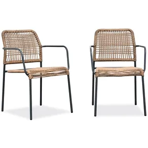 Lot composé de 2 fauteuils de jardin empilables MARCEAU-FT-ANTH pas cher