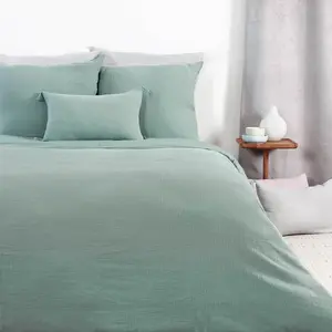 Parure Housse De Couette En Gaze De Coton Amande 240x220 CmVendu parrakuten