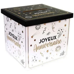 Urne pliable 'Joyeux Anniversaire' Happy Party - Adulte - Mixte - Décoration de fête pas cher