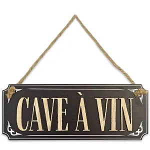 Retro Sud Trading - Plaque à suspendre cave a vin pas cher