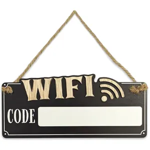 SUD TRADING Plaque à suspendre code wifi pas cher