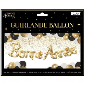 SANS Guirlande ballons mots bonne année pas cher