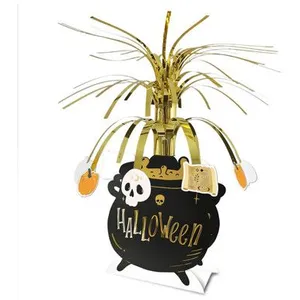 10 Grand Centre de table vertical Chaudron HALLOWEEN 45cm pas cher