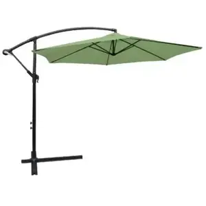 Comparateur de prix : Parasol déporté - KETER - Collioure - Aluminium - Vert - Diamètre 3m