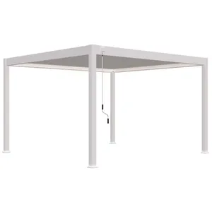 OMBREA Pergola bioclimatique Ombréa vs autoportante 4x4M - BlancVendu parcdiscount