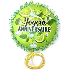 Pinata Mojito Joyeux Anniversaire 31cm verte pas cher