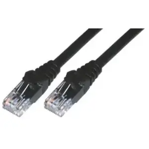 MCL Cordon de brassage - RJ45 CAT 6 U/UTP - 5 m - Noir pas cher