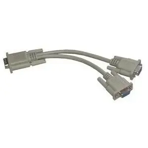 MCL - Adaptateur en câble VGA HD15 mâle / femelle / femelle - 40 cm pas cher